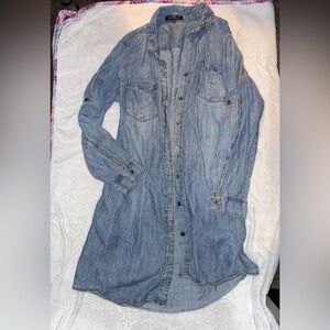Velvet Heart Light Blue Long Sleeve Denim Shirt